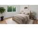 Bedroom features hardwood floors, large window, neutral walls, and a stylish decor at 863 N Bay Overlook, Villa Rica, GA 30180