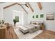 Spacious main bedroom with vaulted ceilings, wood beams, and lots of natural light at 863 N Bay Overlook, Villa Rica, GA 30180