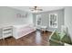 Charming bedroom with hardwood floors, neutral-toned walls, bright, natural light, and decor at 1245 Smokehouse Trl, Cumming, GA 30041