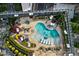 Relax on the rooftop pool deck with a hot tub, city views, and lush landscaping at 3344 Peachtree Ne Rd # 3405, Atlanta, GA 30326