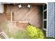 Aerial view of the backyard deck with seating and a view of the yard at 1652 Oak Grove Rd, Decatur, GA 30033