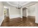 Dining room features decorative molding and trim at 608 Chickory Ct, Woodstock, GA 30188