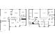 Detailed floor plan showcasing the layout of the home's two floors, including room dimensions and features at 608 Chickory Ct, Woodstock, GA 30188