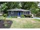 Beautiful home showcasing its manicured front lawn, colorful flowers, and inviting blue door at 957 Sharon Se Cir, Smyrna, GA 30080