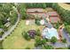 Wonderful aerial view of the community amenities including pool, tennis, playground, and more at 120 Bent Creek Dr, Woodstock, GA 30189