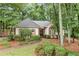 Charming one-story home featuring manicured landscaping and neutral exterior paint at 120 Bent Creek Dr, Woodstock, GA 30189