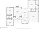 Detailed floor plan showcasing the layout of the home, including bedrooms, living spaces, and garage at 1907 S Van Wert Rd, Villa Rica, GA 30180
