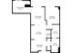 Condo floorplan featuring the dimensions of the bonus room, living room, kitchen, dining area, bedroom and bath at 3040 Peachtree Nw Rd # 1501, Atlanta, GA 30305