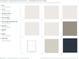 Exterior finish palette showcasing brick, siding, roofing and trim options at 1572 Wicker Wood Se Pl, Smyrna, GA 30080
