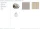 Interior finish palette showcasing door handles, flooring, and lighting options at 1572 Wicker Wood Se Pl, Smyrna, GA 30080