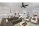 Inviting open-concept living room and kitchen featuring modern design and upscale appliances at 1572 Wicker Wood Se Pl, Smyrna, GA 30080