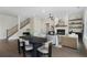 Bright living area featuring fireplace, modern decor, and open layout at 912 Sunny Meadows Ln, Marietta, GA 30062