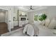 Relaxing bedroom with fireplace, soft decor, and view of trees at 912 Sunny Meadows Ln, Marietta, GA 30062