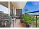 Spacious balcony with city views and lush potted plants at 620 Peachtree Ne St # 1111, Atlanta, GA 30308