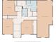 The floor plan of this level features multiple bedrooms, a bathroom, and a primary bedroom with walk-in closets at 766 Chapman St, Jonesboro, GA 30238