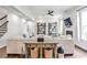 Comfortable living room features hardwood floors, neutral colors, built-in fireplace and shelving at 148 Sierra Cir, Woodstock, GA 30188