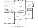 Detailed first-floor floor plan showcasing kitchen, living room, dining, garage, and bedroom layouts at 3987 Tamarack Nw Dr, Kennesaw, GA 30152