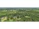 Stunning aerial view of a home nestled within a lush, green, and sprawling wooded landscape at 105 Laney Ct, Mcdonough, GA 30252