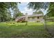 Expansive backyard surrounded by mature trees and a fence at 105 Laney Ct, Mcdonough, GA 30252
