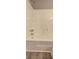 Close-up of the shower/tub combo in the bathroom at 129 Lester Nw Rd, Lawrenceville, GA 30044