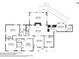 Detailed floor plan showcasing layout of home with four bedrooms, two bathrooms, and living spaces at 2676 Abington Dr, Snellville, GA 30078