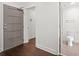Bathroom featuring a modern toilet and shower, conveniently located near the unit entrance at 1100 Howell Mill Nw Rd # 212, Atlanta, GA 30318