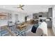 Open living space connecting the living room with kitchen and island seating at 18 Torry Pines Cir, Villa Rica, GA 30180
