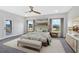 Main bedroom featuring plush carpeting, scenic views and an exterior door at 18 Torry Pines Cir, Villa Rica, GA 30180