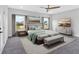 Light filled main bedroom featuring plush carpeting, scenic views and calming decor at 18 Torry Pines Cir, Villa Rica, GA 30180