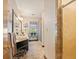 Well-lit bathroom with a vanity, mirror, and a shower with tiled walls at 4820 Coppedge Trl, Duluth, GA 30096