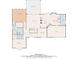 Detailed floor plan showing layout of living spaces, bedrooms, kitchen, and outdoor screened porch at 4820 Coppedge Trl, Peachtree Corners, GA 30096