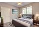 Cozy bedroom with stylish decor, large window, and comfortable bed at 1203 Stratford Commons Commons, Decatur, GA 30030