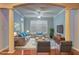 Open living room featuring comfortable seating, hardwood floors, and natural light at 1203 Stratford Commons Commons, Decatur, GA 30030
