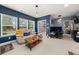 Bright living room featuring large windows, plush seating, and neutral carpeting at 2921 Terra View Sw Dr, Lilburn, GA 30047