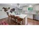 Spacious kitchen with a white marble island, stainless steel appliances and a modern decorative design at 3252 Custer Lake Drive Northwest Nw Dr, Marietta, GA 30064