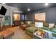 Cozy living room with hardwood floors, plush seating, and stylish decor at 3252 Custer Lake Drive Northwest Nw Dr, Marietta, GA 30064