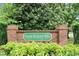 Entrance sign to Burnt Hickory Hills community at 3252 Custer Lake Drive Northwest Nw Dr, Marietta, GA 30064