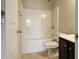 Cozy bathroom with a tub/shower combo at 315 Lakeside Ln, Woodstock, GA 30188
