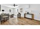 Bright living room showcasing contemporary furniture, a neutral color palette, and natural light at 5666 Fawn Dr, Powder Springs, GA 30127