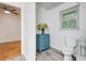 Well-maintained bathroom featuring modern fixtures, vanity, and bright natural lighting at 122 Vickery Dr, Fairburn, GA 30213