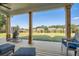 Large back porch overlooking the backyard at 6168 Sweet Birch Ct, Acworth, GA 30101