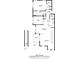 Detailed floor plan showcasing the layout of the home, including the kitchen, living room, bedroom, and balcony at 245 Amal Sw Dr # 2018, Atlanta, GA 30315
