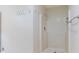 Shower stall and wall mounted hardware inside bathroom with a white design at 48 Saddle Field Nw Cir, Cartersville, GA 30121