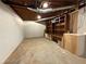 Unfinished basement with a concrete floor and shelving at 722 Beauregard Sw Dr, Marietta, GA 30064