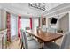 Comfortable dining room connects with the living area at 920 Highfield Ct, Lawrenceville, GA 30043