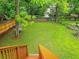Large, well-maintained backyard with lush greenery and a fenced perimeter, ideal for outdoor activities at 147 Olympic Pl, Decatur, GA 30030