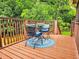Relaxing outdoor deck area with furniture perfect for enjoying the natural surroundings at 147 Olympic Pl, Decatur, GA 30030
