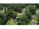 Arial view of the neighborhood featuring green trees and well-spaced homes at 2107 Garden Cir, Decatur, GA 30032