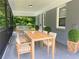 Covered patio features an outdoor dining set with seating for six at 2107 Garden Cir, Decatur, GA 30032