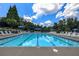 Large community swimming pool lined with lounge chairs, providing a refreshing amenity for residents at 1997 Shaker Falls Ln, Lawrenceville, GA 30045
